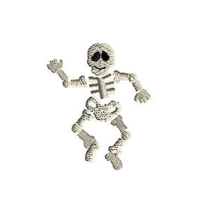 Mini Dancing Skeleton Machine Embroidery Design-INSTANT DOWNLOAD-3 sizes