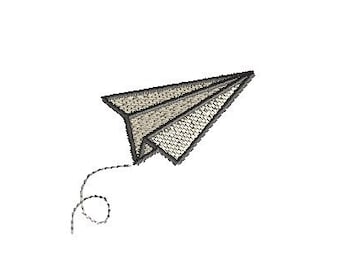 Mini Paper Airplane Machine Embroidery Design-INSTANT DOWNLOAD