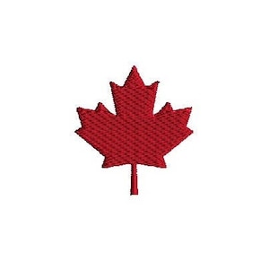 Mini Canada Maple Leaf Machine Embroidery Design-INSTANT DOWNLOAD