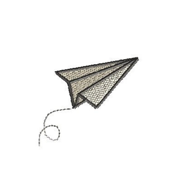 Mini Paper Airplane Machine Embroidery Design-INSTANT DOWNLOAD