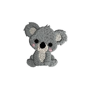 Mini Koala Machine Embroidery Design-INSTANT DOWNLOAD