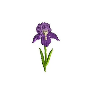 Mini Iris Machine Embroidery Design-INSTANT DOWNLOAD-3 sizes
