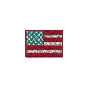 Mini American Flag Machine Embroidery Design-INSTANT DOWNLOAD