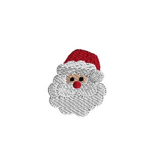 Mini Santa Face Machine Embroidery Design-INSTANT DOWNLOAD
