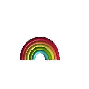 Mini Rainbow 2 Machine Embroidery Design-instant DOWNLOAD - Etsy
