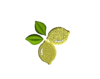 Mini Lemon Corner Machine Embroidery Design-INSTANT DOWNLOAD