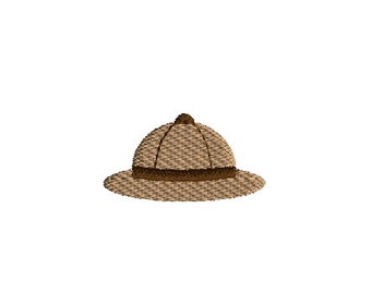 Mini Safari Hat Machine Embroidery Design-INSTANT DOWNLOAD