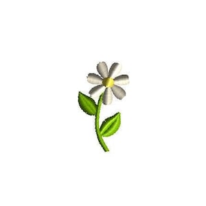 Mini Daisy Stem Machine Embroidery Design-INSTANT DOWNLOAD-3 sizes