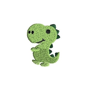 ミニベビー恐竜機械刺繍デザイン - 即時ダウンロード