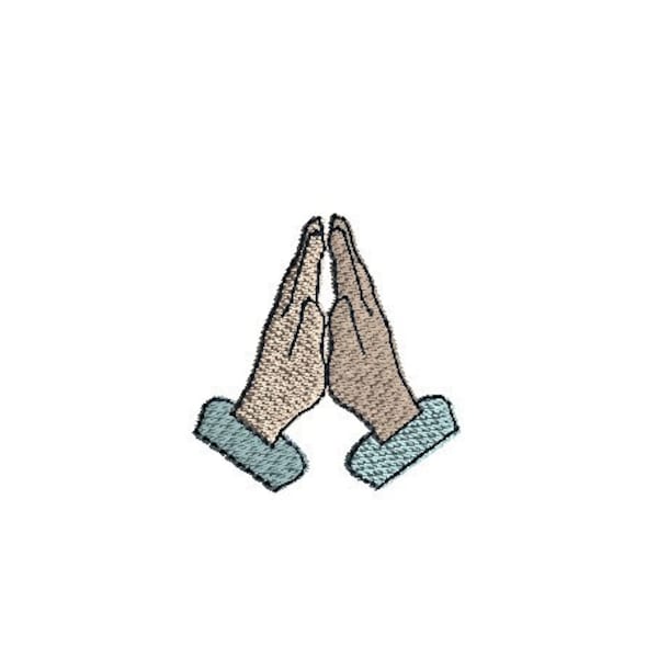 Mini Praying Hands Machine Embroidery Design-INSTANT DOWNLOAD-3 sizes