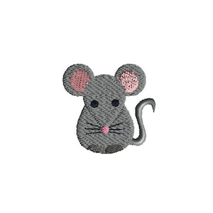 Mini Little Mouse Machine Embroidery Design-INSTANT DOWNLOAD-3 sizes