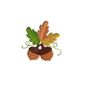 Diseño de bordado a máquina de mini bellotas - DESCARGA INSTANTÁNEA