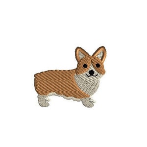 Mini Corgi honden borduurpatroon voor de borduurmachine - DIRECTE DOWNLOAD