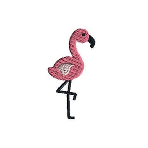 Mini Flamingo Machine Embroidery Design-INSTANT DOWNLOAD