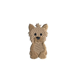 Mini Yorkie Dog Machine Embroidery Design-INSTANT DOWNLOAD