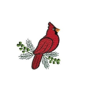 Mini Cardinal 3 Machine Embroidery Design-INSTANT DOWNLOAD