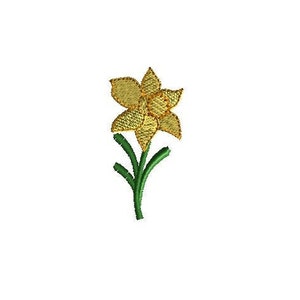 Mini Daffodil Machine Embroidery Design-INSTANT DOWNLOAD-3 sizes