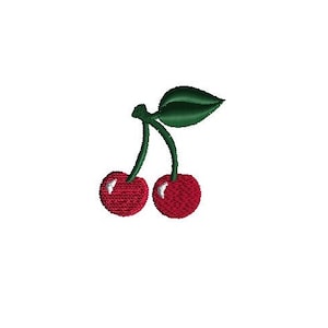 Mini Cherries 2 Machine Embroidery Design-INSTANT DOWNLOAD-3 sizes