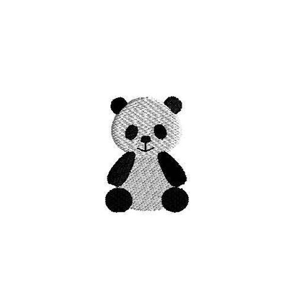 Mini Panda Machine Embroidery Design-INSTANT DOWNLOAD