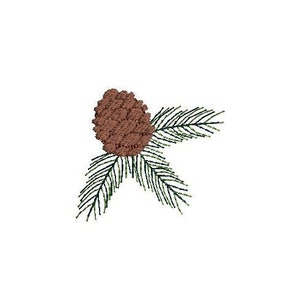 Mini Pine Cone Machine Embroidery Design-INSTANT DOWNLOAD
