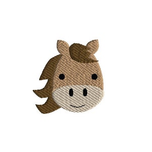 Mini Horse Filled Stitch Machine Embroidery Design-INSTANT DOWNLOAD