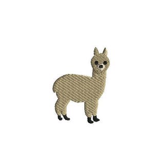 Mini Alpaca Machine Embroidery Design-INSTANT DOWNLOAD-3 sizes