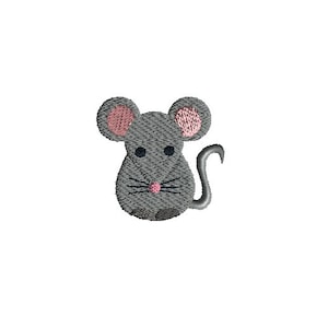 Süsse Maus, Stickdatei für die Stickmaschine, Maschinenstickerei in 3 Größen