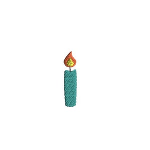 Mini Birthday Candle Machine Embroidery Design-INSTANT DOWNLOAD