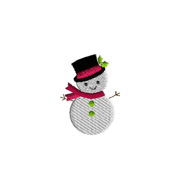 Mini Snowman 2 Machine Embroidery Designs-INSTANT DOWNLOAD