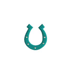 Mini Horseshoe Machine Embroidery Design-INSTANT DOWNLOAD-3 sizes