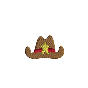 Mini Cowboy Hat Machine Embroidery Design-INSTANT DOWNLOAD