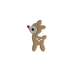 Mini Deer Machine Embroidery Design-INSTANT DOWNLOAD-3 sizes