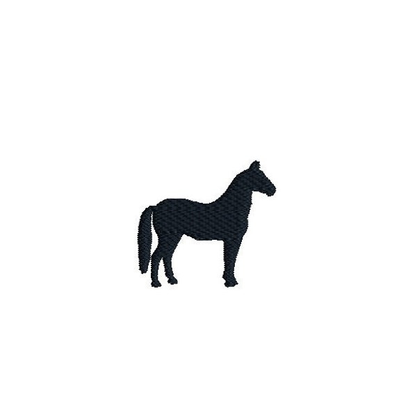 Mini Horse Silhouette Machine Broderie Design-INSTANT DOWNLOAD
