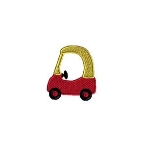 Mini Coupe Car Machine Embroidery Design -INSTANT DOWNLOAD