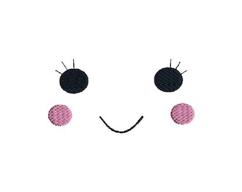 Doll Face IV Machine Embroidery Design-INSTANT DOWNLOAD