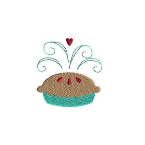 Diseño de bordado a máquina de mini tartas - DESCARGA INSTANTÁNEA - 3 tamaños