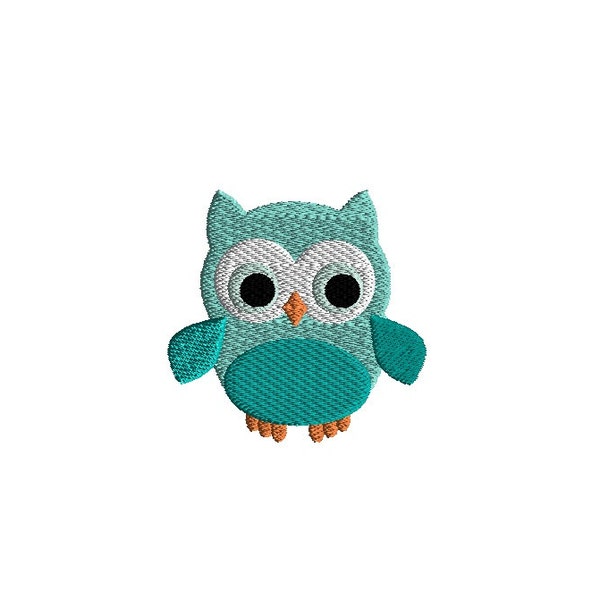 Mini Owl Machine Embroidery Design-INSTANT DOWNLOAD