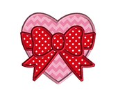 Items similar to heart bow applique machine embroidery designinstant Items similar to heart bow applique machine embroidery designinstant