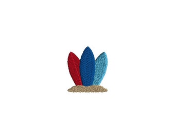Mini Surf Boards Machine Embroidery Design-INSTANT DOWNLOAD
