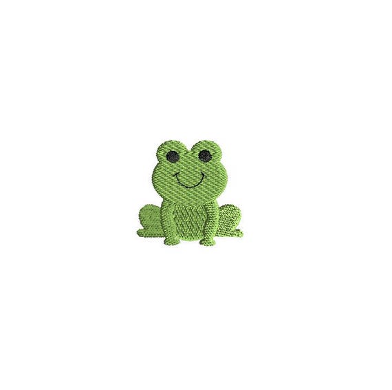 Mini Frog 2 Machine Embroidery Design-INSTANT DOWNLOAD-3 sizes