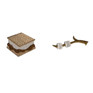 Mini SMore Machine Embroidery Design Set-INSTANT DOWNLOAD