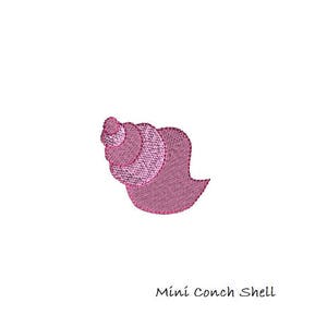 Mini Seashell Machine Embroidery Design Set-instant DOWNLOAD - Etsy