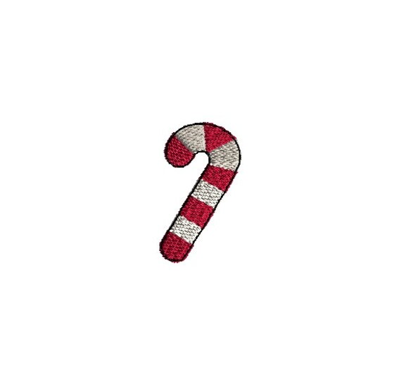 Mini Candy Cane Christmas Machine Embroidery Designinstant Etsy
