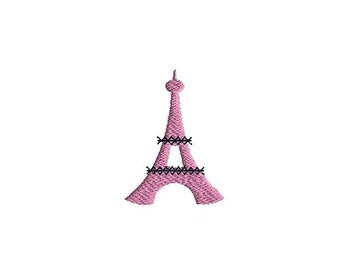 Mini Eiffel Tower Embroidery Design for Machine Embroidery-INSTANT DOWNLOAD