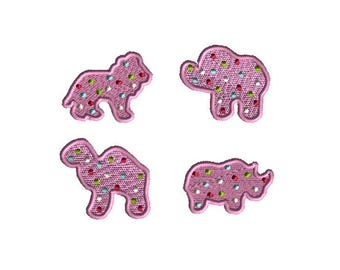 Kit de bordado a máquina de mini galletas de animales - DESCARGA INSTANTÁNEA