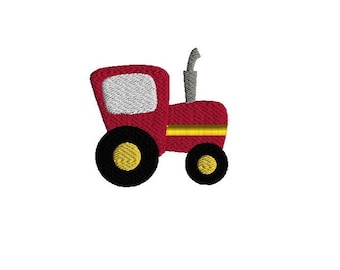 Mini Tractor Machine Embroidery Design-INSTANT DOWNLOAD