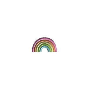 Mini Rainbow 2 Machine Embroidery Design-instant DOWNLOAD - Etsy