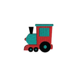 Mini Train Machine Embroidery Design-INSTANT DOWNLOAD
