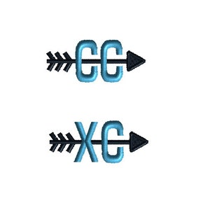 Mini Cross Country Machine Embroidery Design Set-INSTANT DOWNLOAD