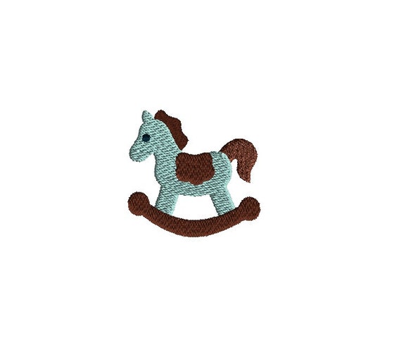 Mini Rocking Horse Machine Embroidery Design-INSTANT DOWNLOAD